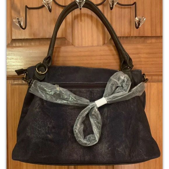 NEW Chala Blue 952PP1 Hand Folded Origami Series Purse With Dog Paws Accessory - Picture 3 of 3
